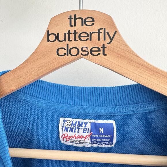 Tommy Innit Limited Edition Crewneck Pullover Sweater Size M Blue CP - Picture 3 of 4